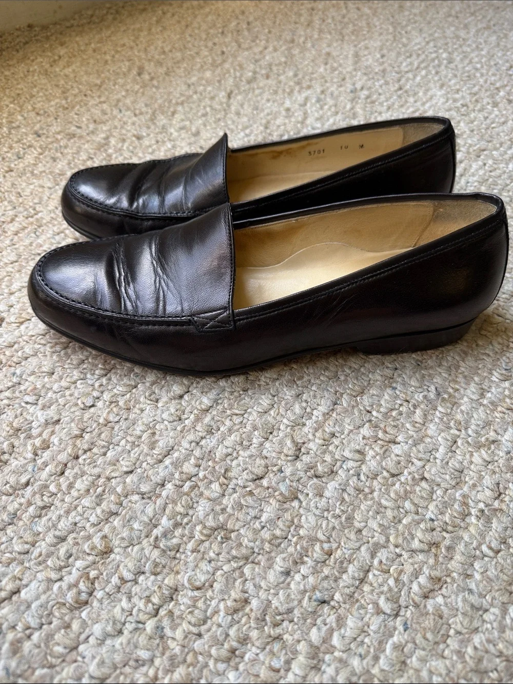 BRAGANO by COLE HAAN Black Leather Slip-On Loafers Size 10 (Men’s)